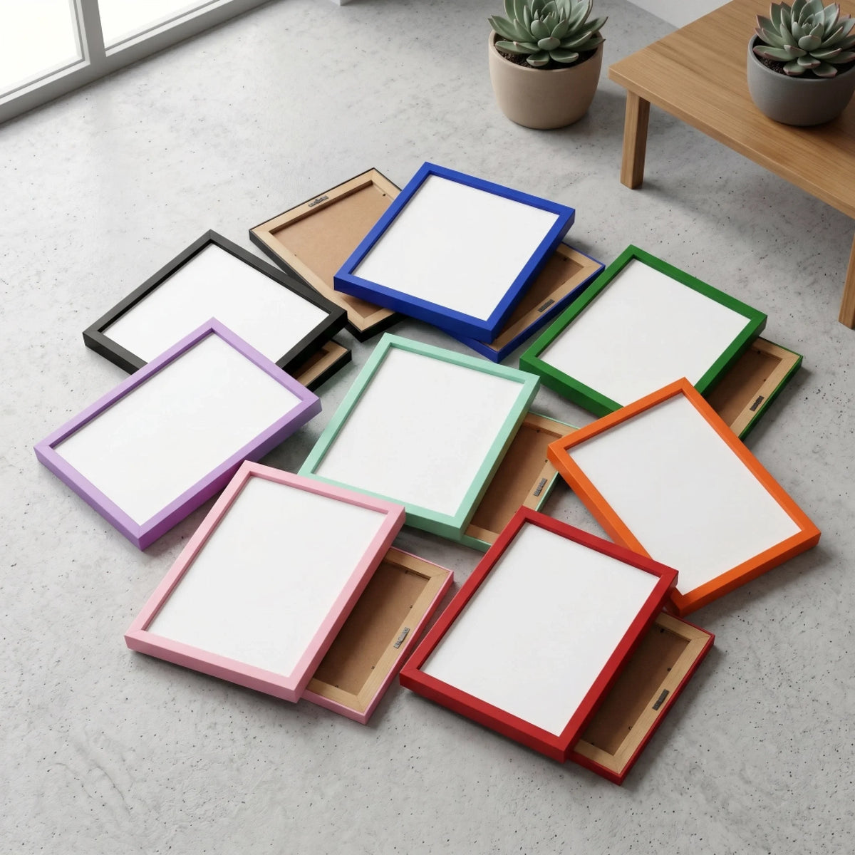 Funny Bunny Letters Custom Colored Frame Posters