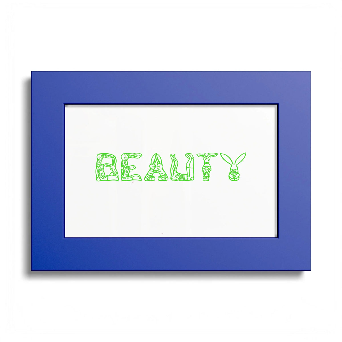 Front, 7_ x 5_ (Horizontal), Ocean Blue Frame