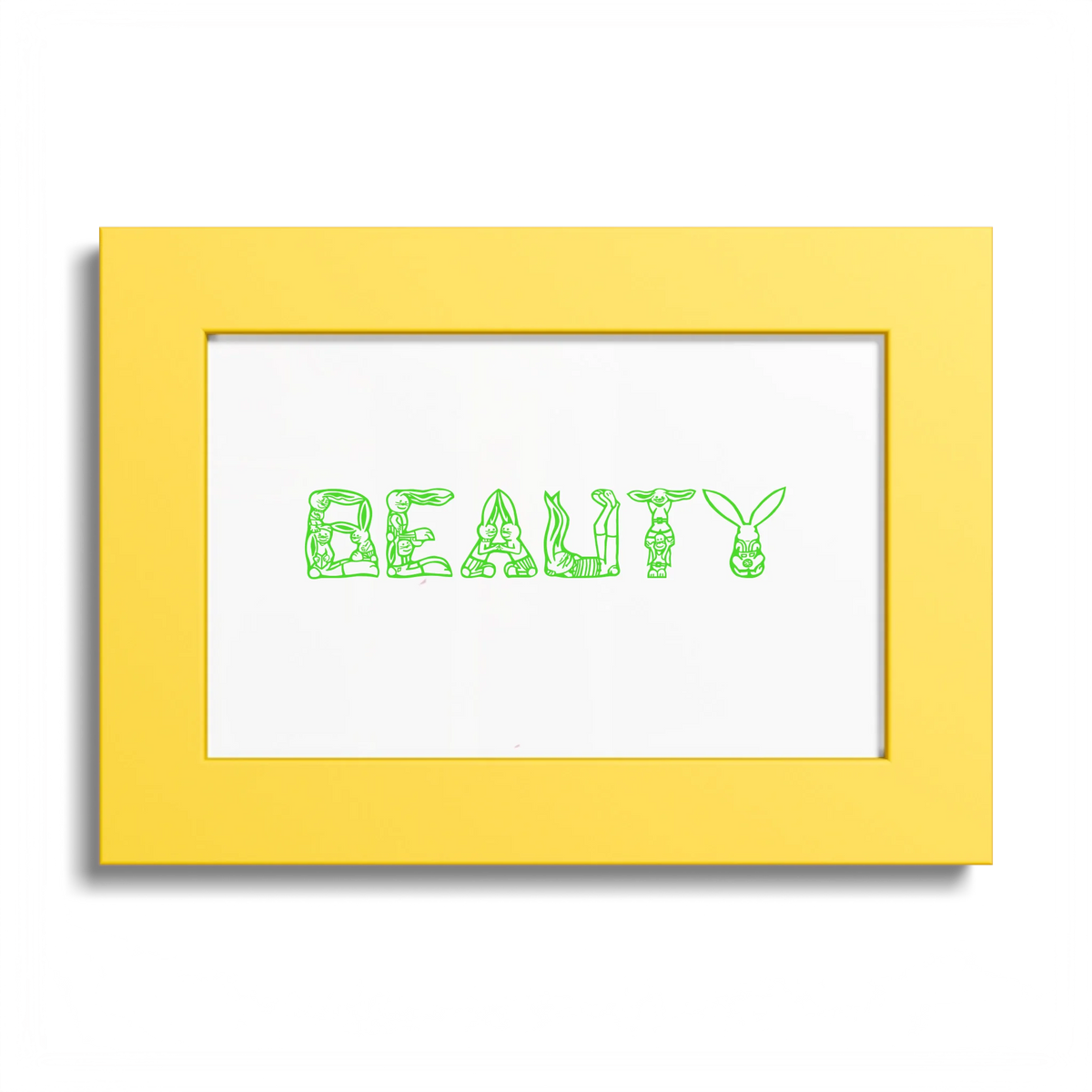 Front, 7_ x 5_ (Horizontal), Yellow Frame