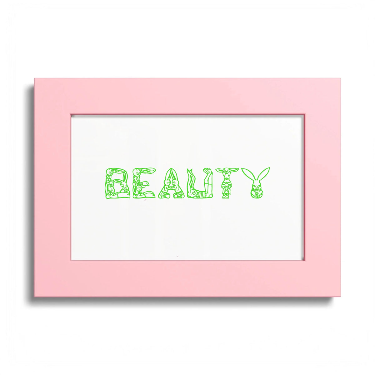 Front, 7_ x 5_ (Horizontal), Pink Frame