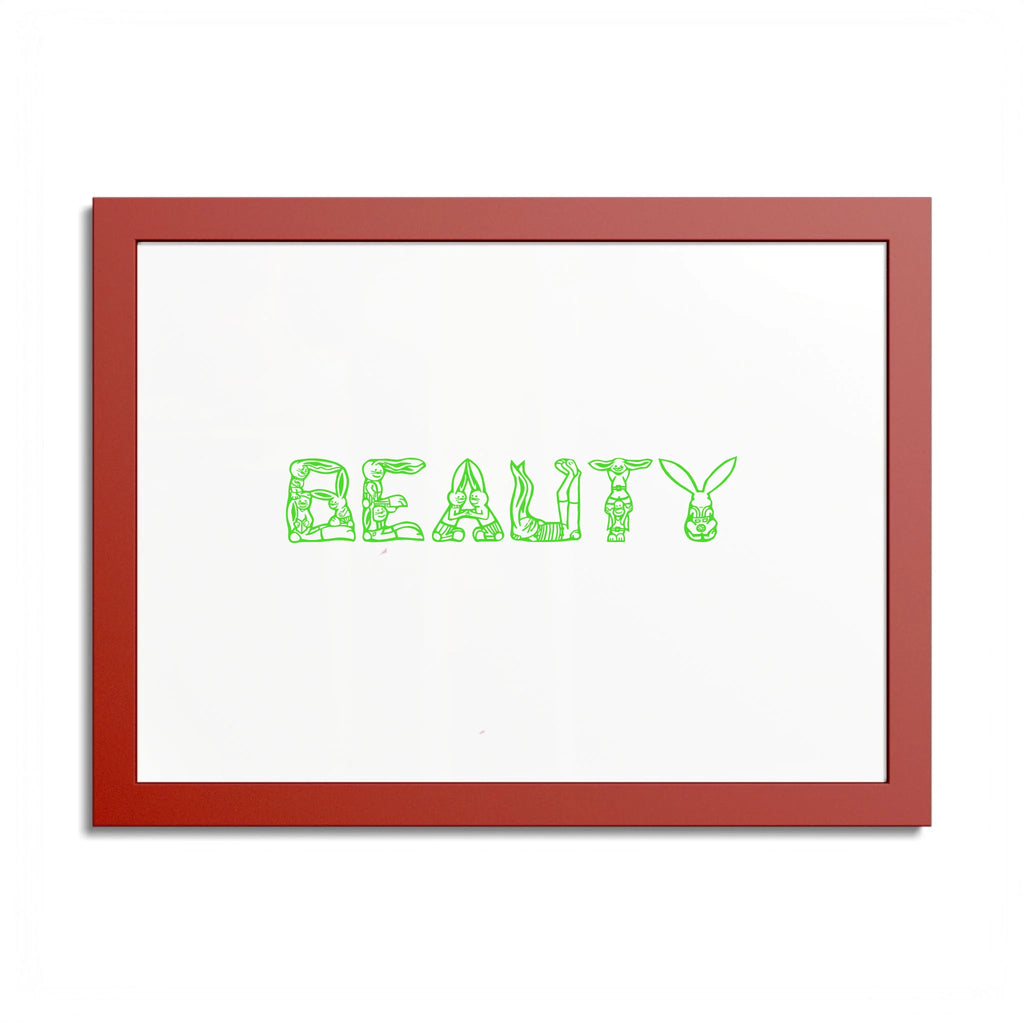 Front, 16_ x 12_ (Horizontal), Red Frame