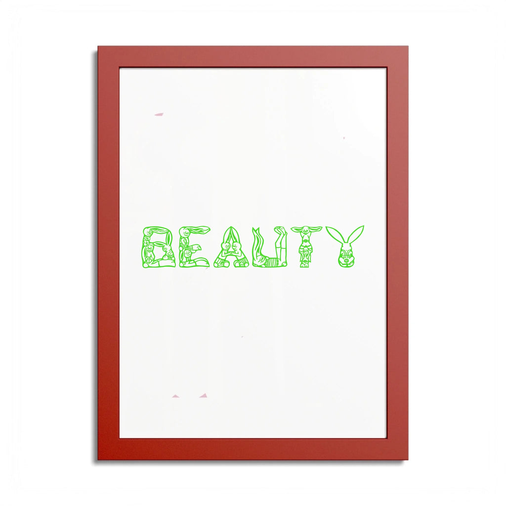 Front, 12_ x 16_ (Vertical), Red Frame