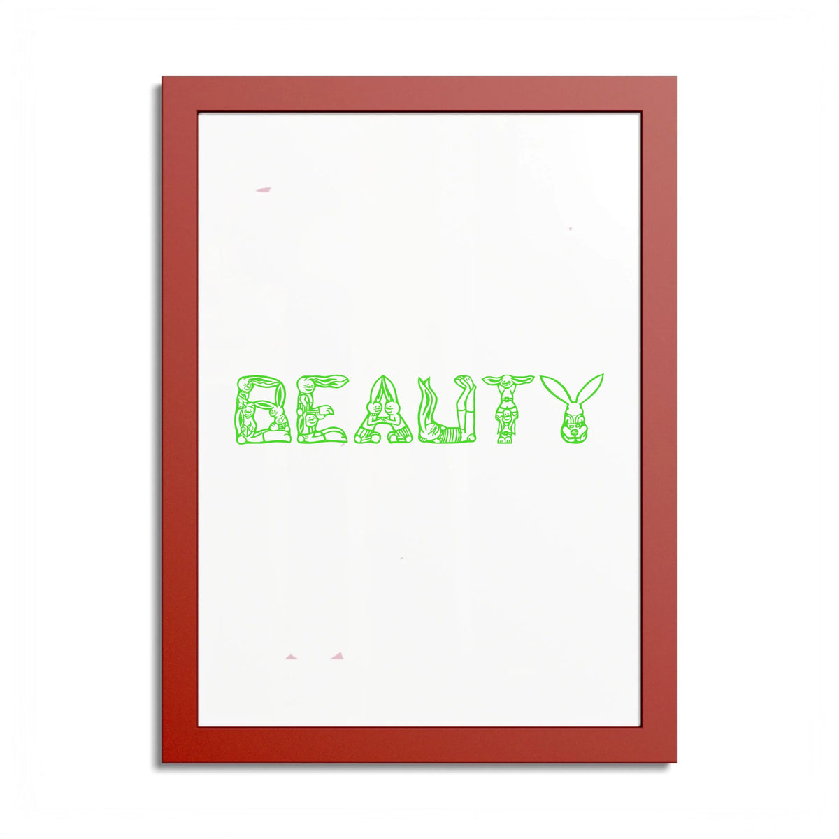 Front, 12_ x 16_ (Vertical), Red Frame