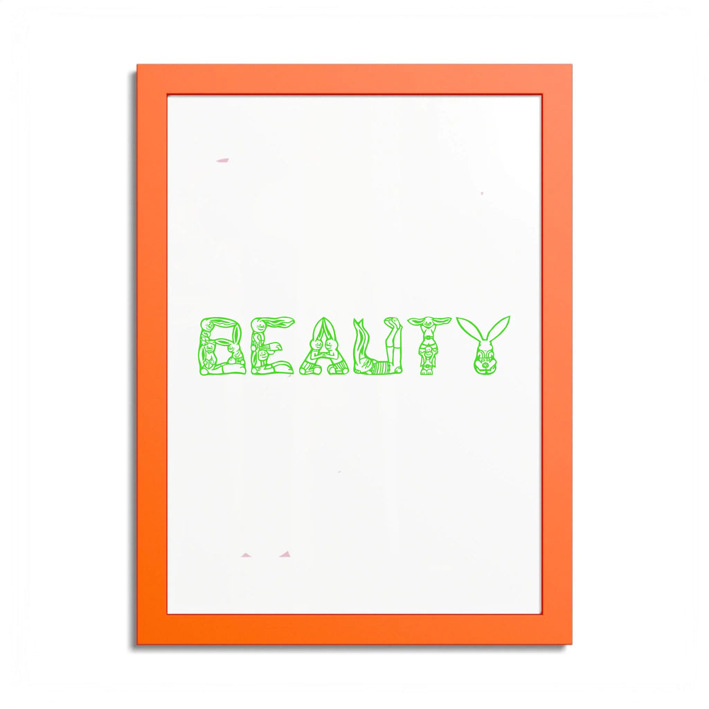 Front, 12_ x 16_ (Vertical), Orange Frame