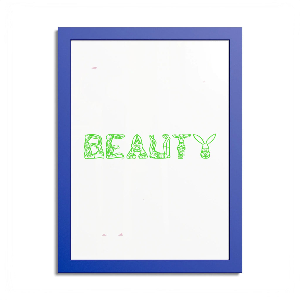 Front, 12_ x 16_ (Vertical), Ocean Blue Frame