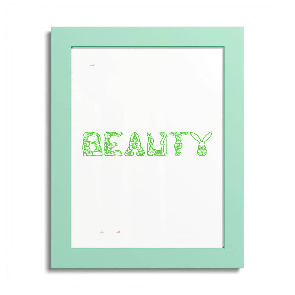 Front, 8_ x 10_ (Vertical), Mint Green Frame