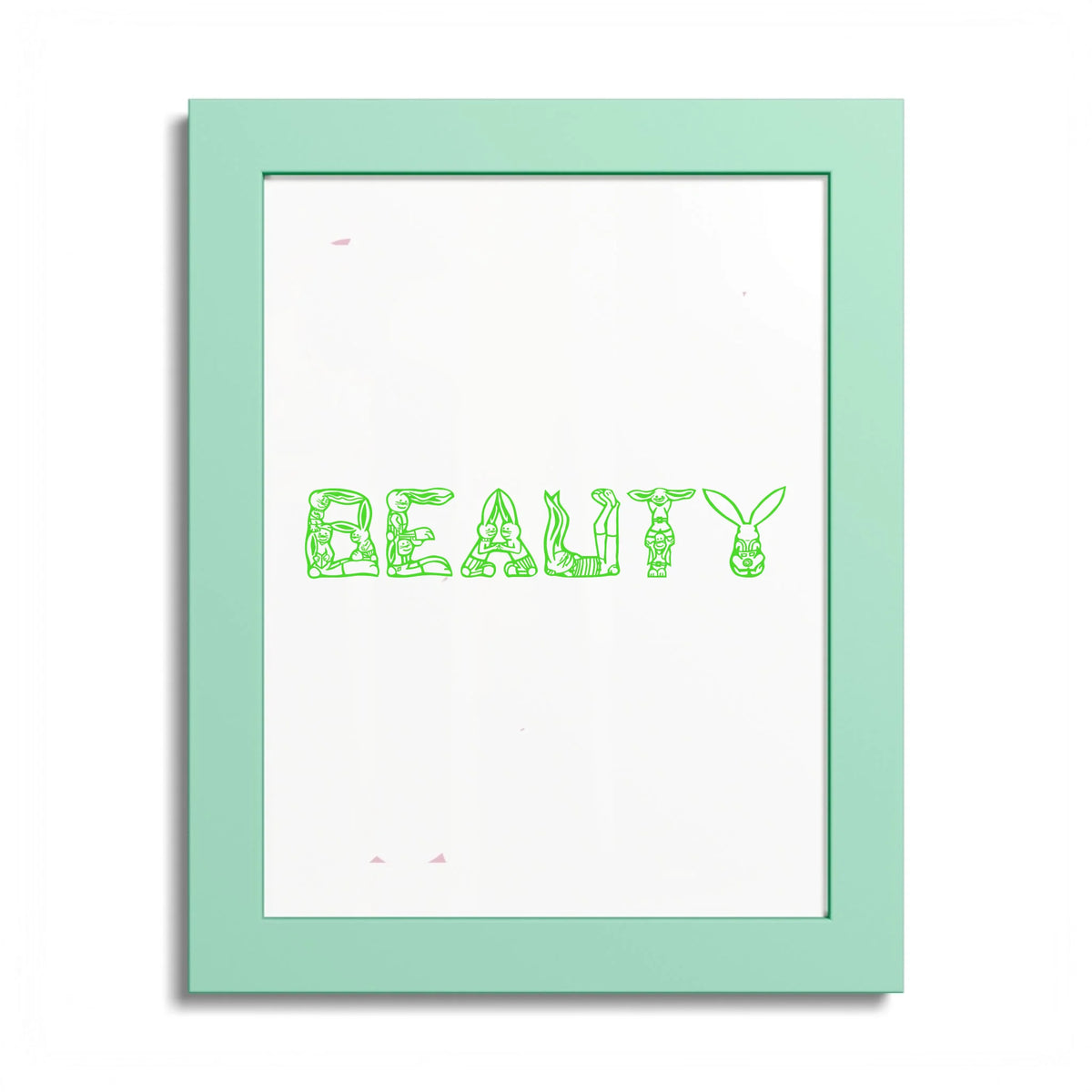 Front, 8_ x 10_ (Vertical), Mint Green Frame