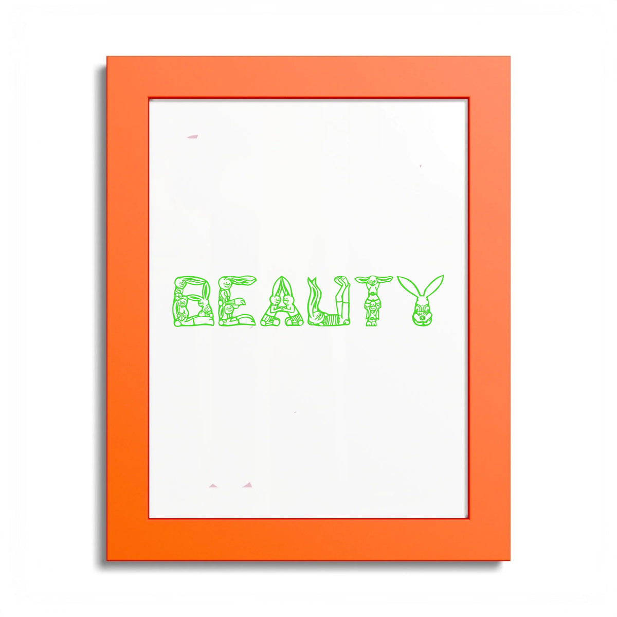 Front, 8_ x 10_ (Vertical), Orange Frame