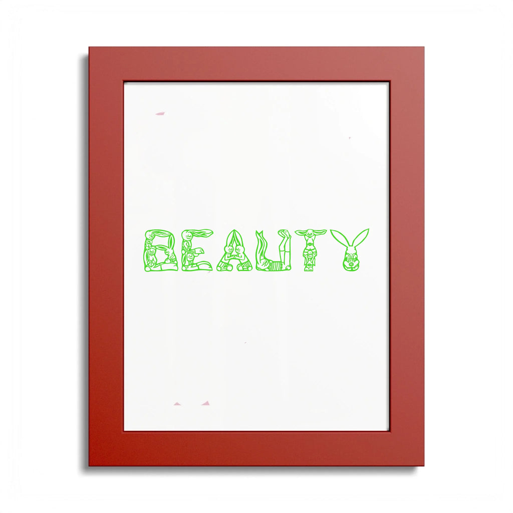 Front, 8_ x 10_ (Vertical), Red Frame