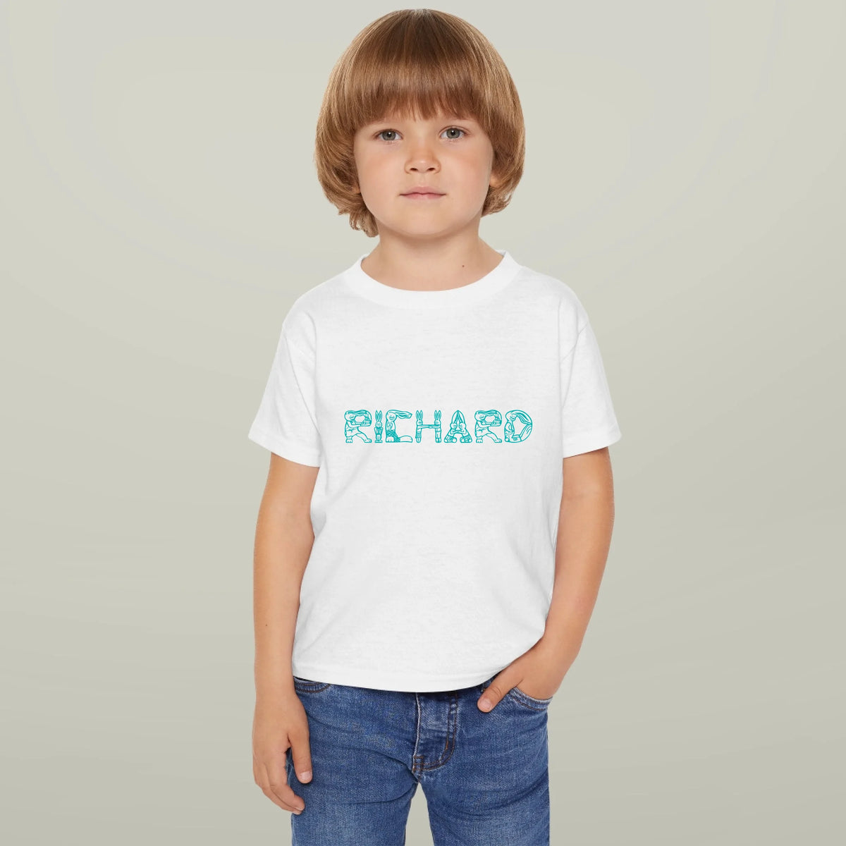 Funny Bunny Letters Custom Toddler Shirt